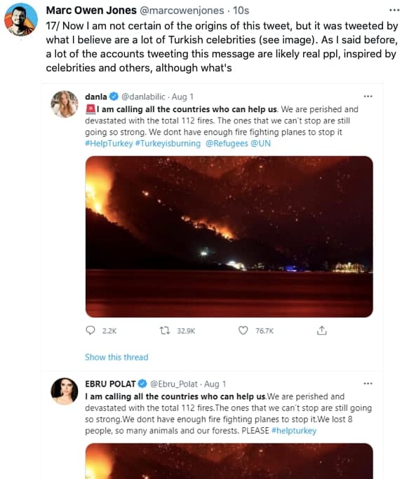 “HELP TURKEY” dezenformasyonu deşifre oldu